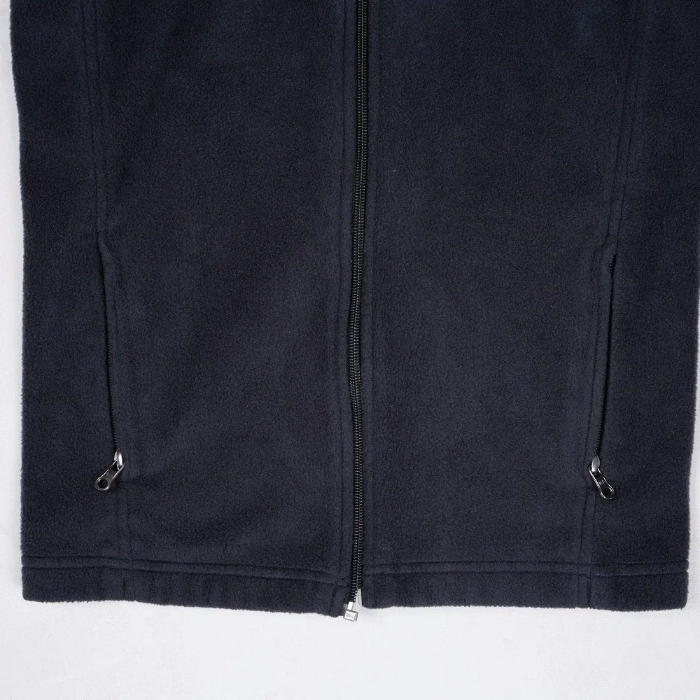 Columbia Benton Springs Fleece Vest Kids Medium 10-12 Black Full Zip WB1433
